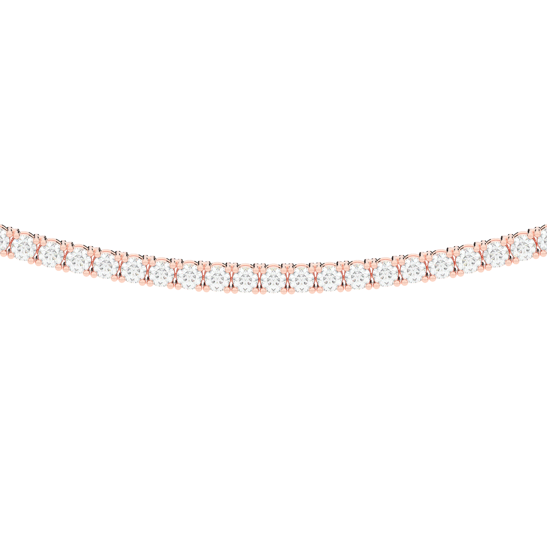 5.50CT.TW ROUND LAB DIAMOND TENNIS NECKLACE - Nazarelle