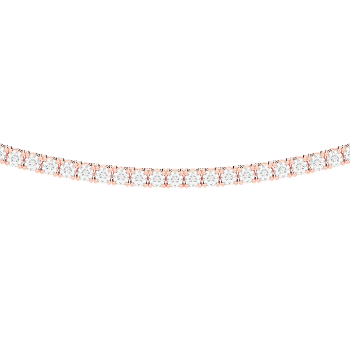 5.50CT.TW ROUND LAB DIAMOND TENNIS NECKLACE - Nazarelle
