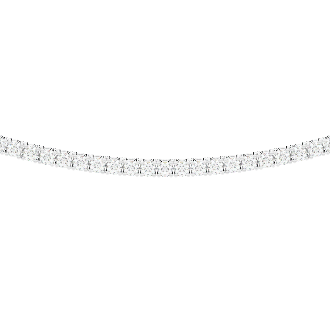 5.50CT.TW ROUND LAB DIAMOND TENNIS NECKLACE - Nazarelle