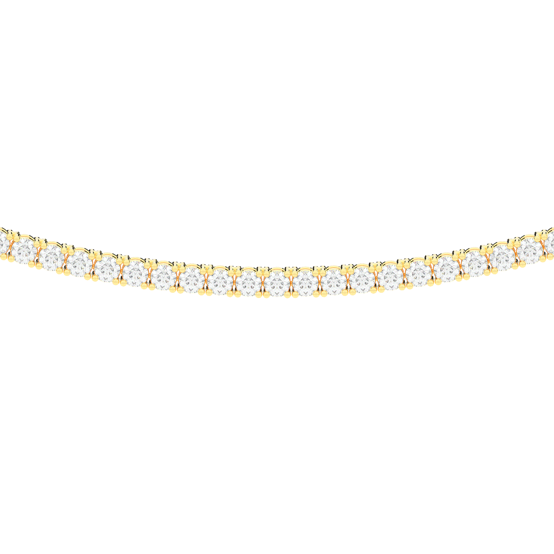 5.50CT.TW ROUND LAB DIAMOND TENNIS NECKLACE - Nazarelle