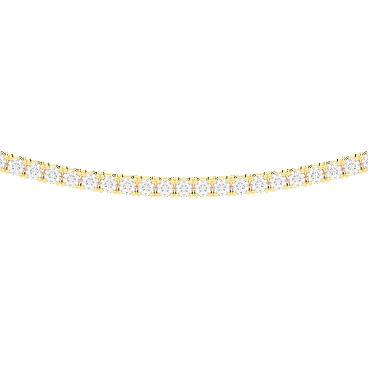 5.50CT.TW ROUND LAB DIAMOND TENNIS NECKLACE - Nazarelle