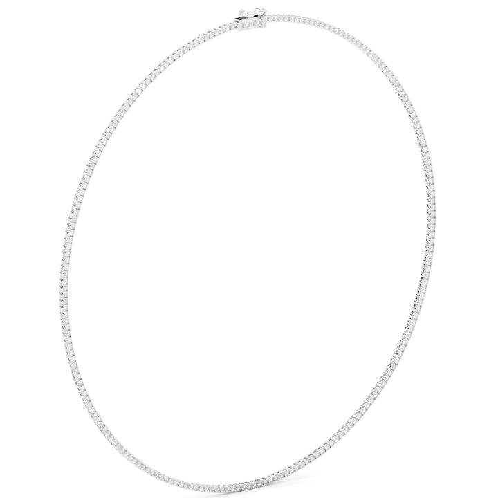 5.50CT.TW ROUND LAB DIAMOND TENNIS NECKLACE - Nazarelle