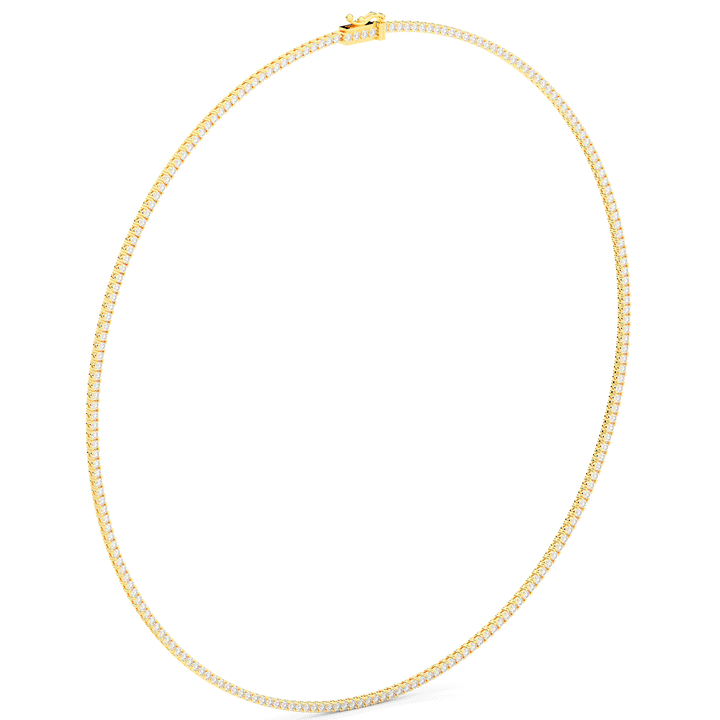 5.50CT.TW ROUND LAB DIAMOND TENNIS NECKLACE - Nazarelle