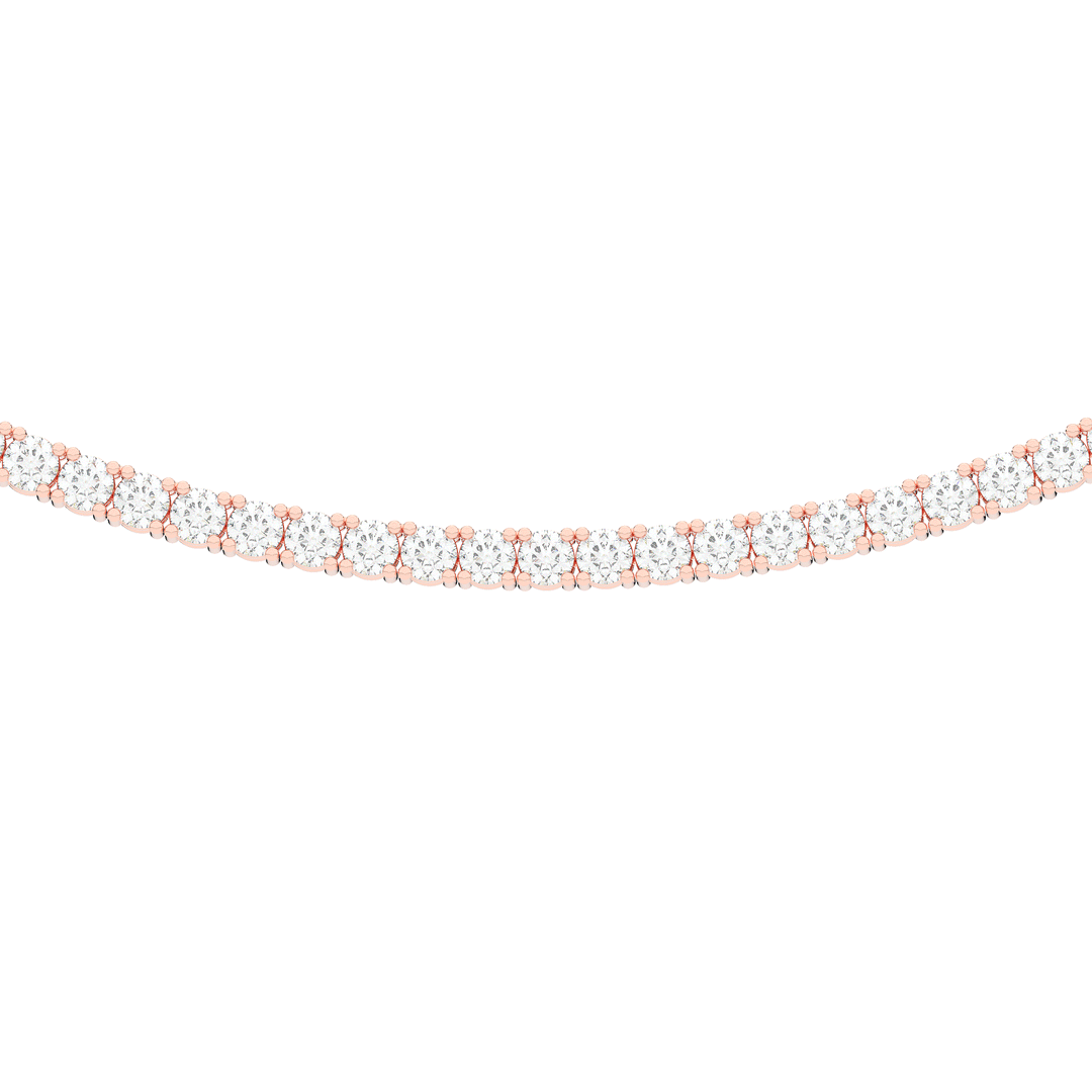 11.00CT.TW ROUND LAB DIAMOND TENNIS NECKLACE - Nazarelle