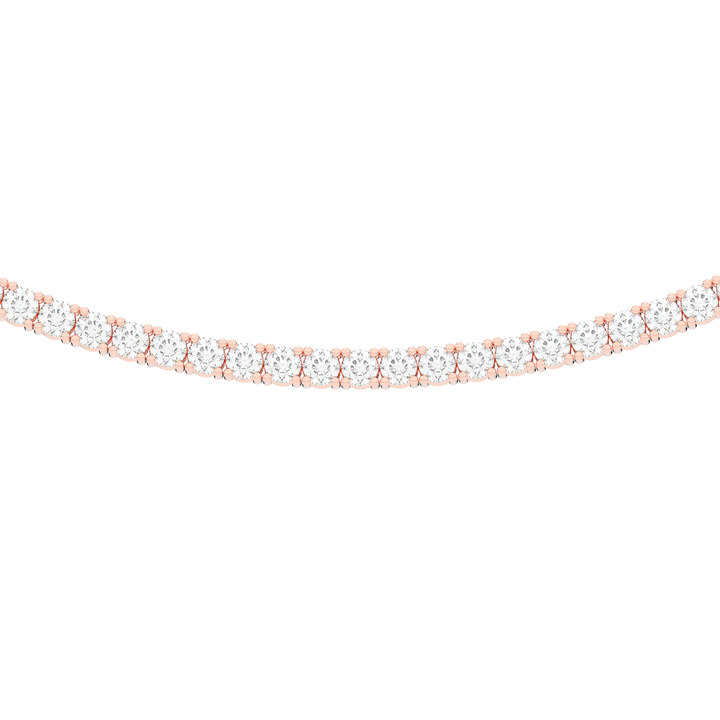 11.00CT.TW ROUND LAB DIAMOND TENNIS NECKLACE - Nazarelle