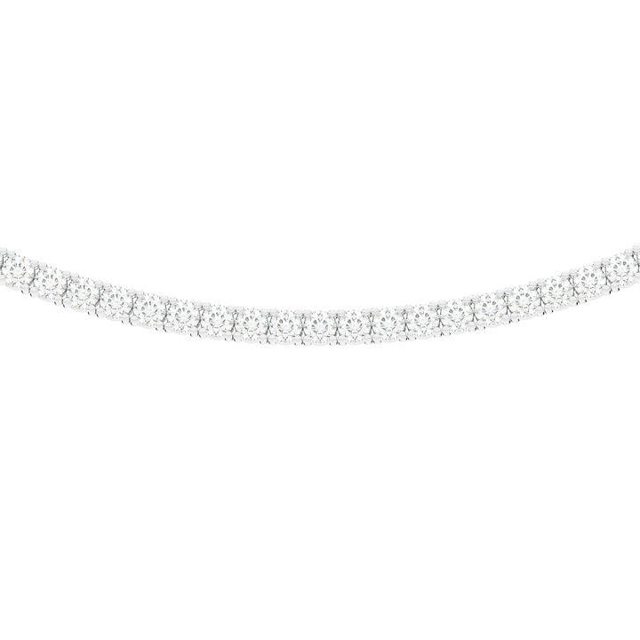 11.00CT.TW ROUND LAB DIAMOND TENNIS NECKLACE - Nazarelle