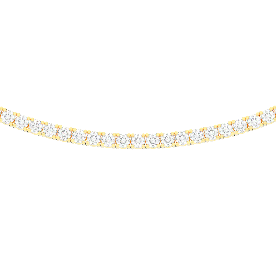 11.00CT.TW ROUND LAB DIAMOND TENNIS NECKLACE - Nazarelle