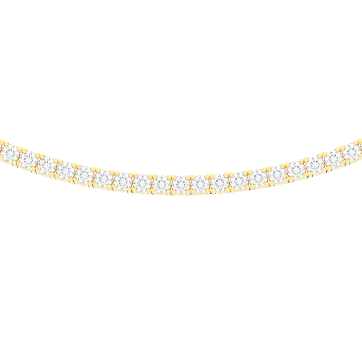 11.00CT.TW ROUND LAB DIAMOND TENNIS NECKLACE - Nazarelle