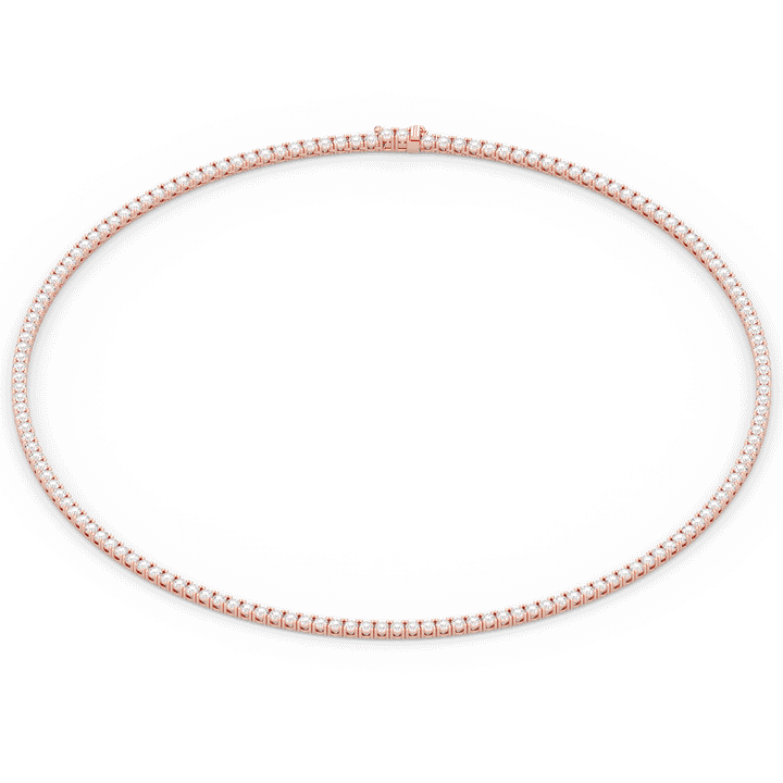 11.00CT.TW ROUND LAB DIAMOND TENNIS NECKLACE - Nazarelle