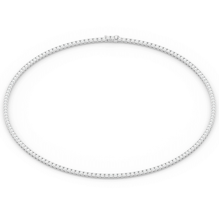 11.00CT.TW ROUND LAB DIAMOND TENNIS NECKLACE - Nazarelle