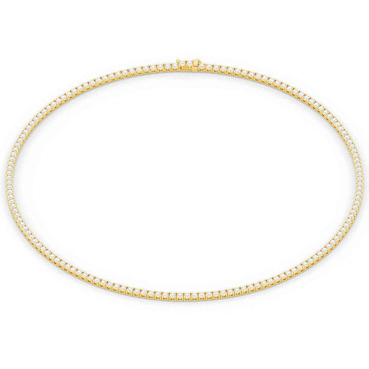 11.00CT.TW ROUND LAB DIAMOND TENNIS NECKLACE - Nazarelle