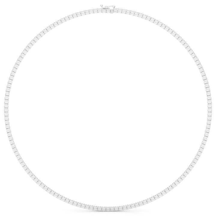11.00CT.TW ROUND LAB DIAMOND TENNIS NECKLACE - Nazarelle