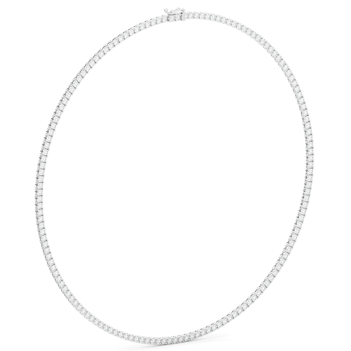 11.00CT.TW ROUND LAB DIAMOND TENNIS NECKLACE - Nazarelle