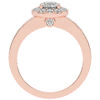 1.75CT.TW ROUND LAB DIAMOND HALO ENGAGEMENT RING - Nazarelle