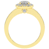 1.75CT.TW ROUND LAB DIAMOND HALO ENGAGEMENT RING - Nazarelle