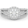 1.95CT.TW ROUND LAB DIAMOND HALO ENGAGEMENT RING - Nazarelle