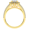 1.95CT.TW ROUND LAB DIAMOND HALO ENGAGEMENT RING - Nazarelle