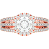 1.95CT.TW ROUND LAB DIAMOND HALO ENGAGEMENT RING - Nazarelle