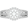 1.95CT.TW ROUND LAB DIAMOND HALO ENGAGEMENT RING - Nazarelle