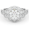 4.75CT.TW ROUND LAB DIAMOND HALO ENGAGEMENT RING - Nazarelle