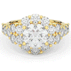 4.75CT.TW ROUND LAB DIAMOND HALO ENGAGEMENT RING - Nazarelle