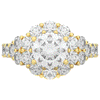 4.75CT.TW ROUND LAB DIAMOND HALO ENGAGEMENT RING - Nazarelle