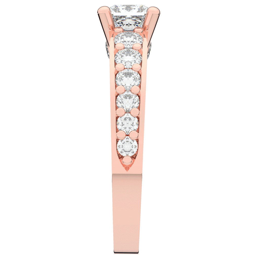 1.75CT.TW PRINCESS LAB DIAMOND SOLITAIRE ENGAGEMENT RING - Nazarelle