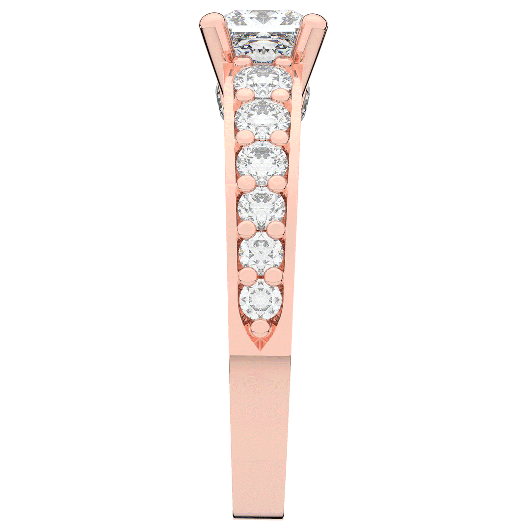 1.75CT.TW PRINCESS LAB DIAMOND SOLITAIRE ENGAGEMENT RING - Nazarelle