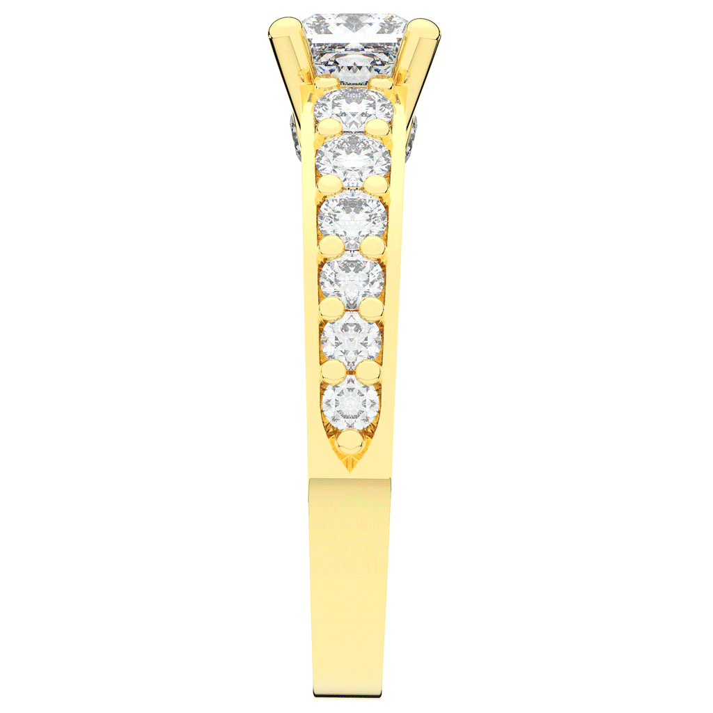 1.75CT.TW PRINCESS LAB DIAMOND SOLITAIRE ENGAGEMENT RING - Nazarelle