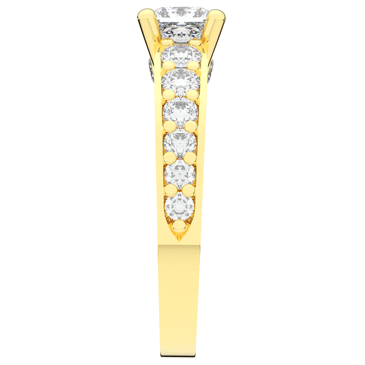 1.75CT.TW PRINCESS LAB DIAMOND SOLITAIRE ENGAGEMENT RING - Nazarelle