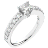 1.75CT.TW PRINCESS LAB DIAMOND SOLITAIRE ENGAGEMENT RING - Nazarelle