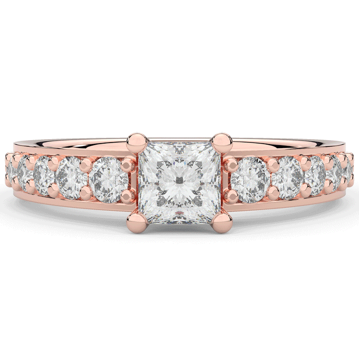 1.75CT.TW PRINCESS LAB DIAMOND SOLITAIRE ENGAGEMENT RING - Nazarelle