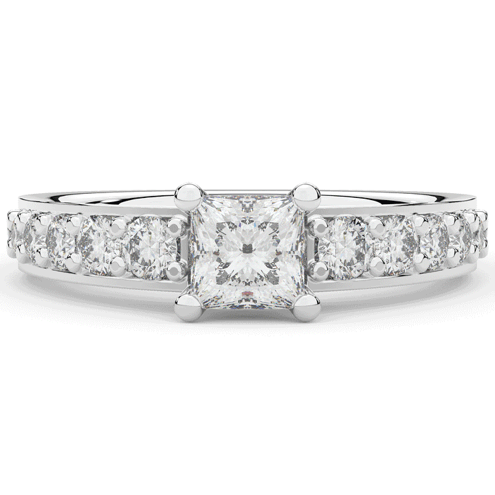 1.75CT.TW PRINCESS LAB DIAMOND SOLITAIRE ENGAGEMENT RING - Nazarelle
