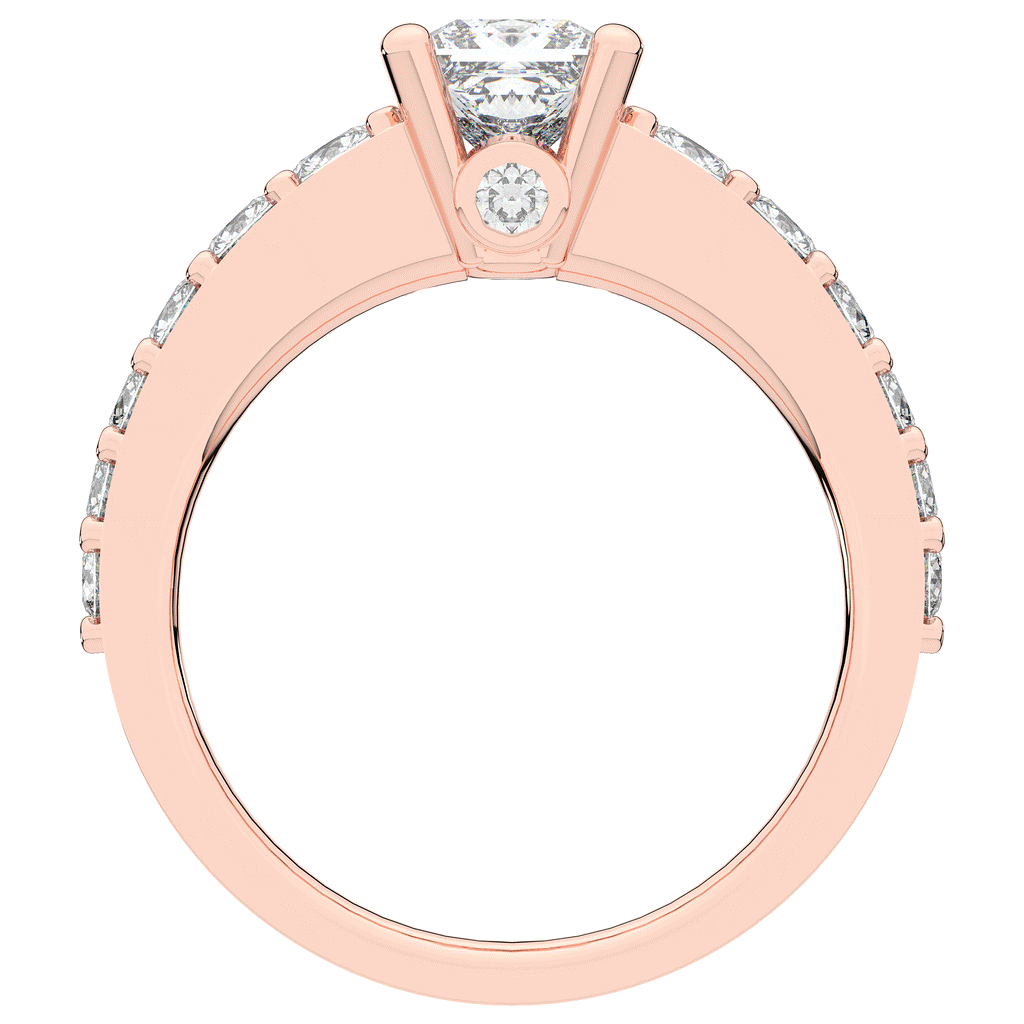 1.75CT.TW PRINCESS LAB DIAMOND SOLITAIRE ENGAGEMENT RING - Nazarelle