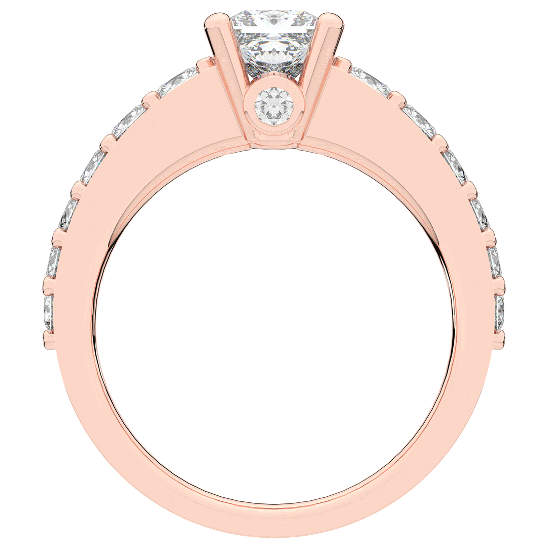 1.75CT.TW PRINCESS LAB DIAMOND SOLITAIRE ENGAGEMENT RING - Nazarelle