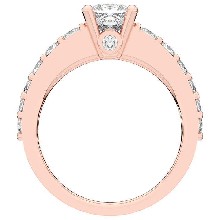 1.75CT.TW PRINCESS LAB DIAMOND SOLITAIRE ENGAGEMENT RING - Nazarelle
