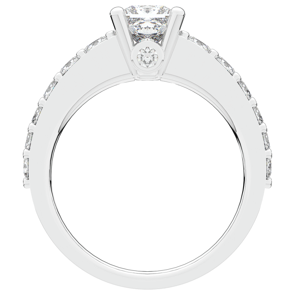 1.75CT.TW PRINCESS LAB DIAMOND SOLITAIRE ENGAGEMENT RING - Nazarelle
