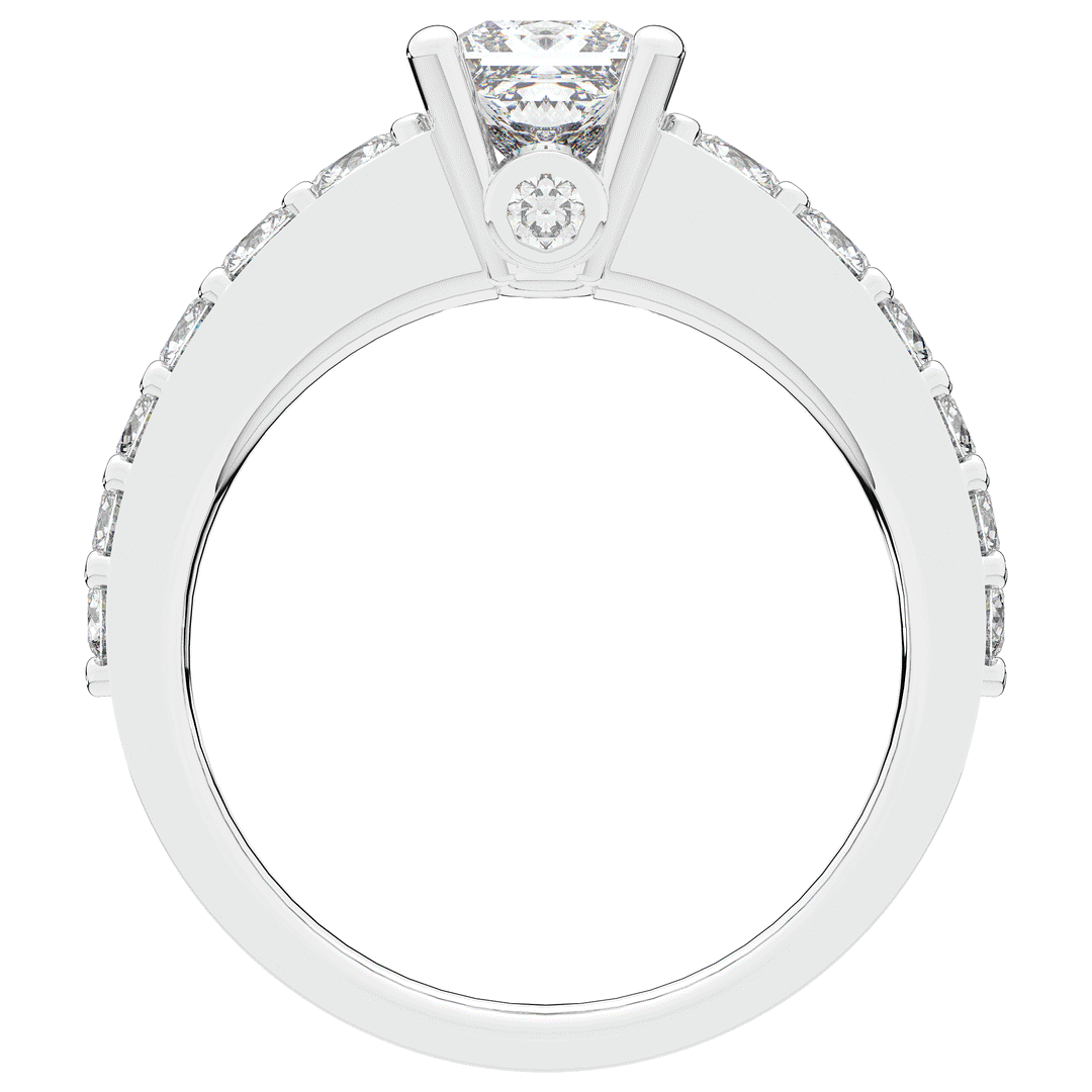 1.75CT.TW PRINCESS LAB DIAMOND SOLITAIRE ENGAGEMENT RING - Nazarelle