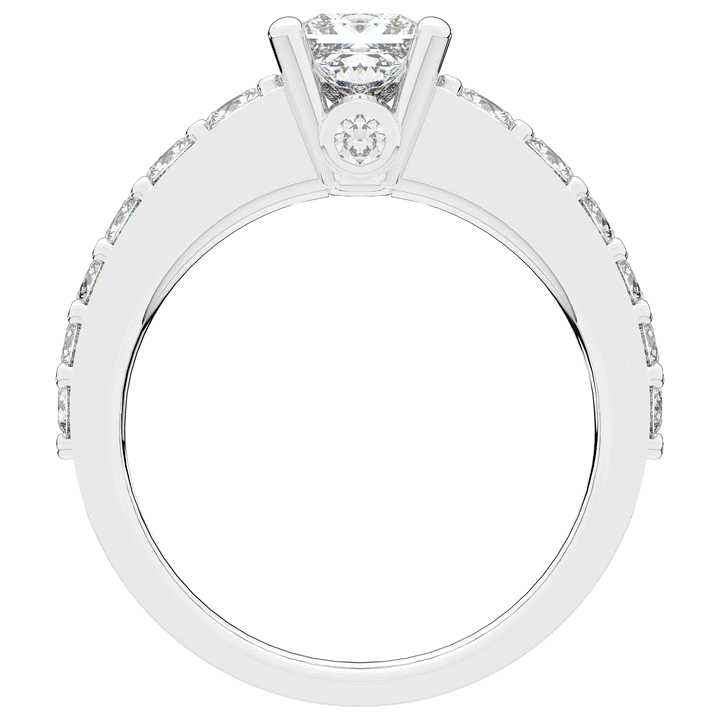 1.75CT.TW PRINCESS LAB DIAMOND SOLITAIRE ENGAGEMENT RING - Nazarelle