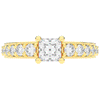 1.75CT.TW PRINCESS LAB DIAMOND SOLITAIRE ENGAGEMENT RING - Nazarelle
