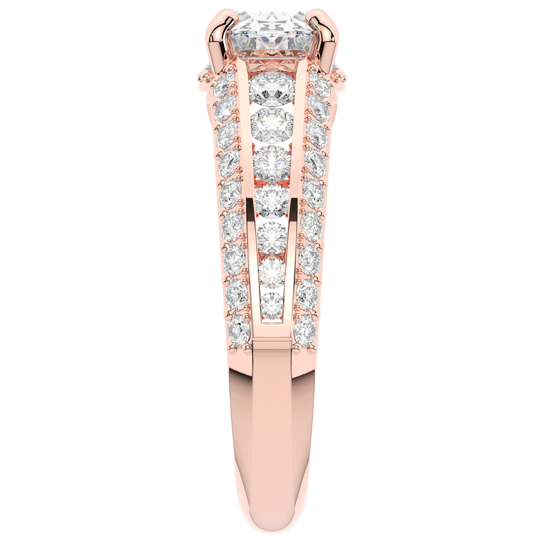 1.80CT.TW OVAL LAB DIAMOND SOLITAIRE ENGAGEMENT RING - Nazarelle
