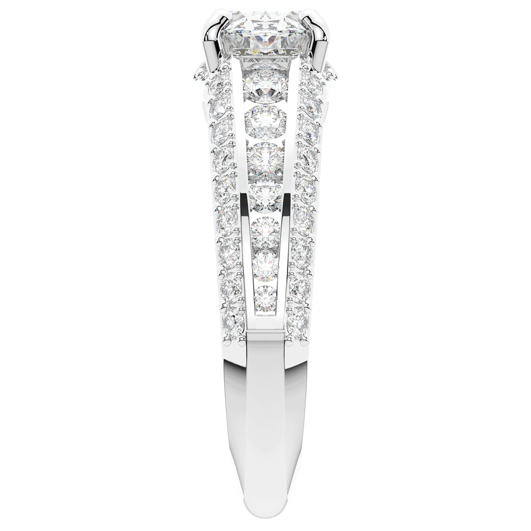 1.80CT.TW OVAL LAB DIAMOND SOLITAIRE ENGAGEMENT RING - Nazarelle