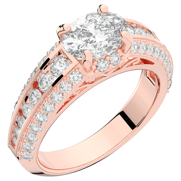 1.80CT.TW OVAL LAB DIAMOND SOLITAIRE ENGAGEMENT RING - Nazarelle