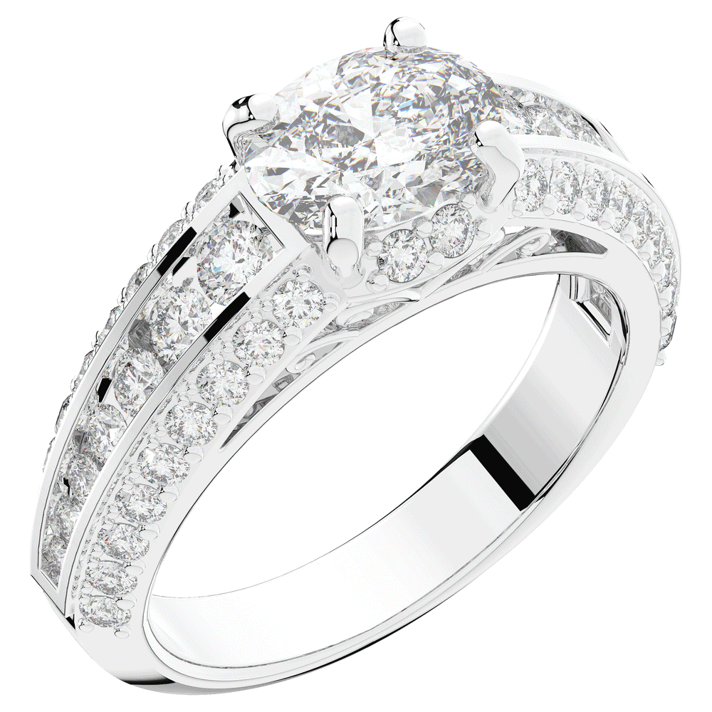 1.80CT.TW OVAL LAB DIAMOND SOLITAIRE ENGAGEMENT RING - Nazarelle