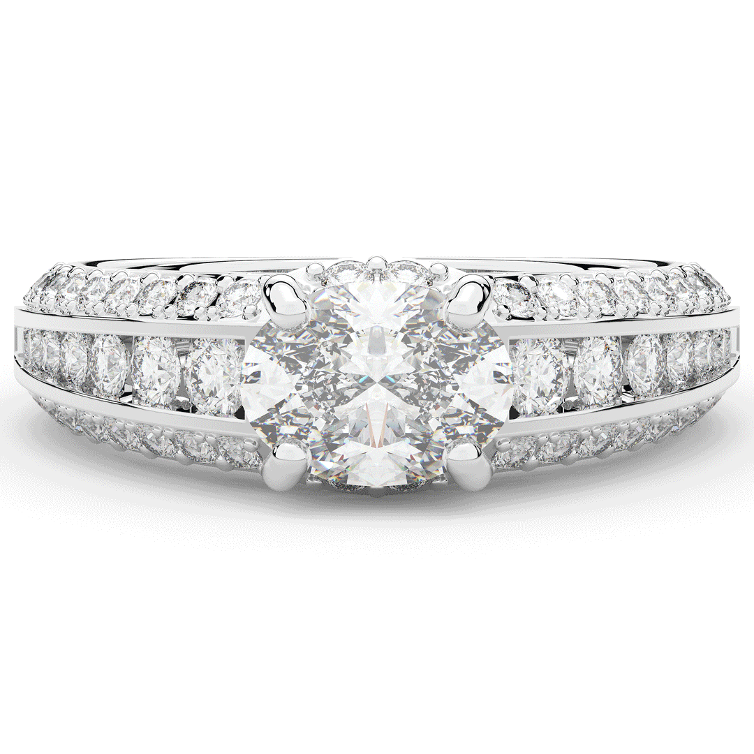 1.80CT.TW OVAL LAB DIAMOND SOLITAIRE ENGAGEMENT RING - Nazarelle