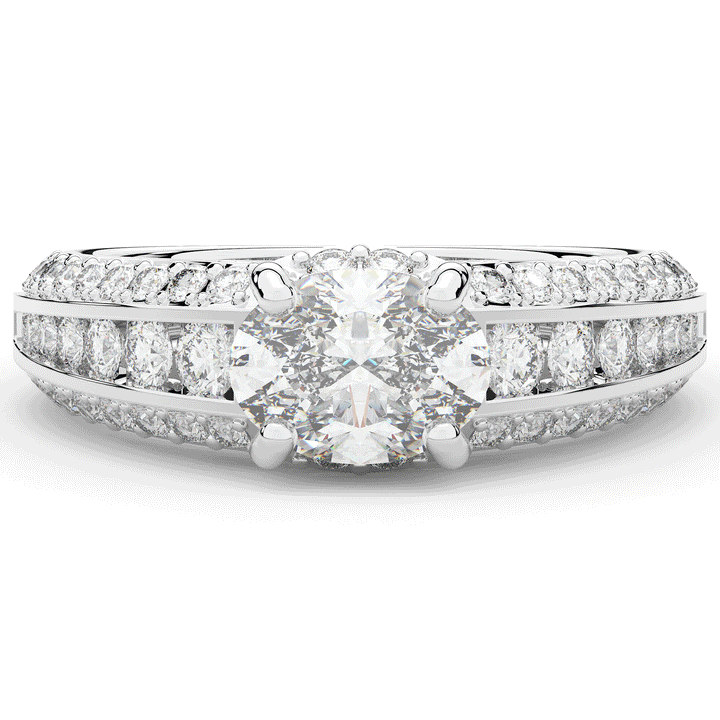1.80CT.TW OVAL LAB DIAMOND SOLITAIRE ENGAGEMENT RING - Nazarelle