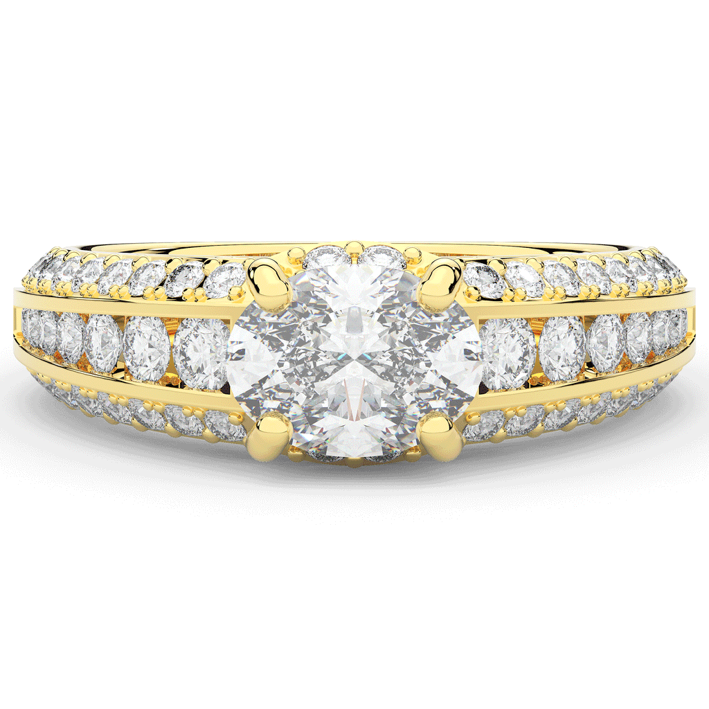 1.80CT.TW OVAL LAB DIAMOND SOLITAIRE ENGAGEMENT RING - Nazarelle