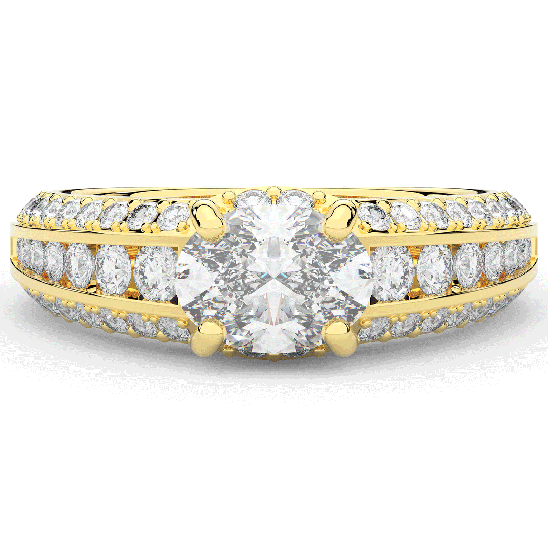 1.80CT.TW OVAL LAB DIAMOND SOLITAIRE ENGAGEMENT RING - Nazarelle