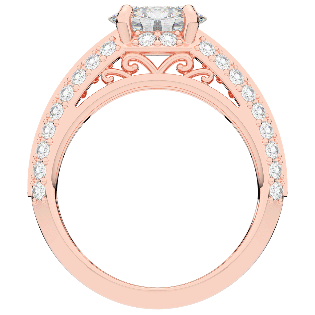 1.80CT.TW OVAL LAB DIAMOND SOLITAIRE ENGAGEMENT RING - Nazarelle