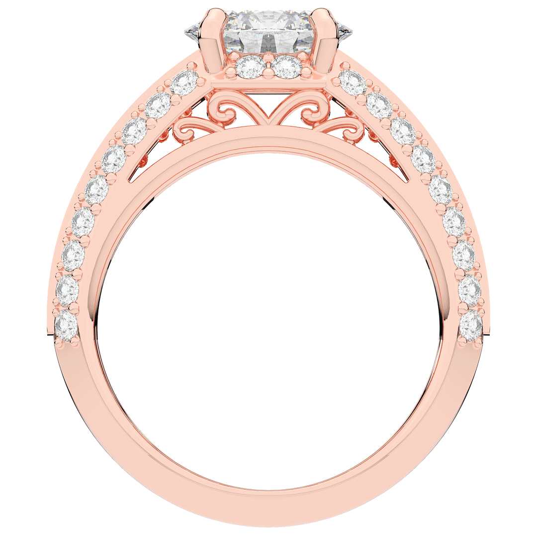 1.80CT.TW OVAL LAB DIAMOND SOLITAIRE ENGAGEMENT RING - Nazarelle